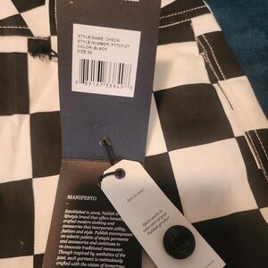 Publish Black Checkered Men Pants